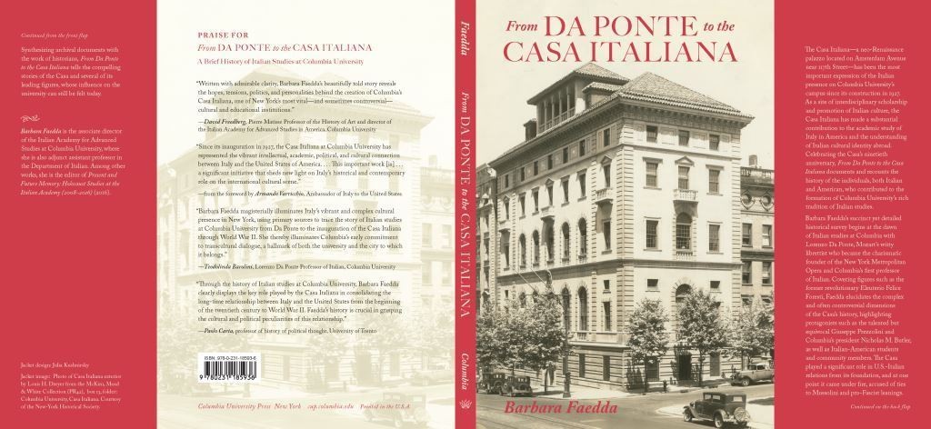 Book cover of "From Da Ponte to the Casa Italiana"