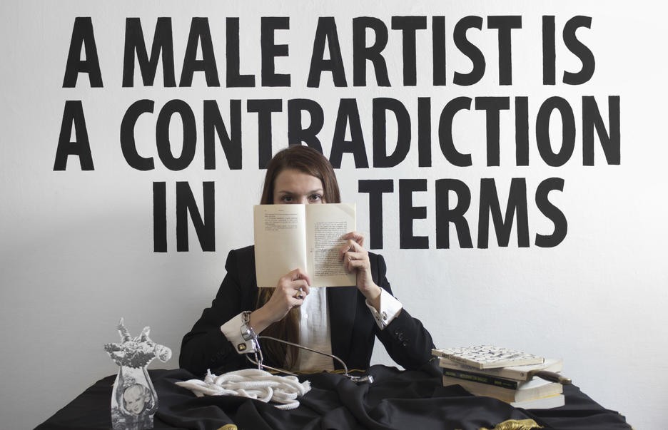"A Male Artist is a Contradiction in Terms" Artwork