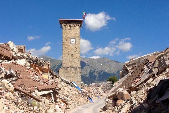 Earthquake ruins