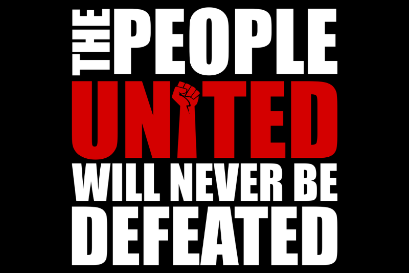 the people United will never be defeated