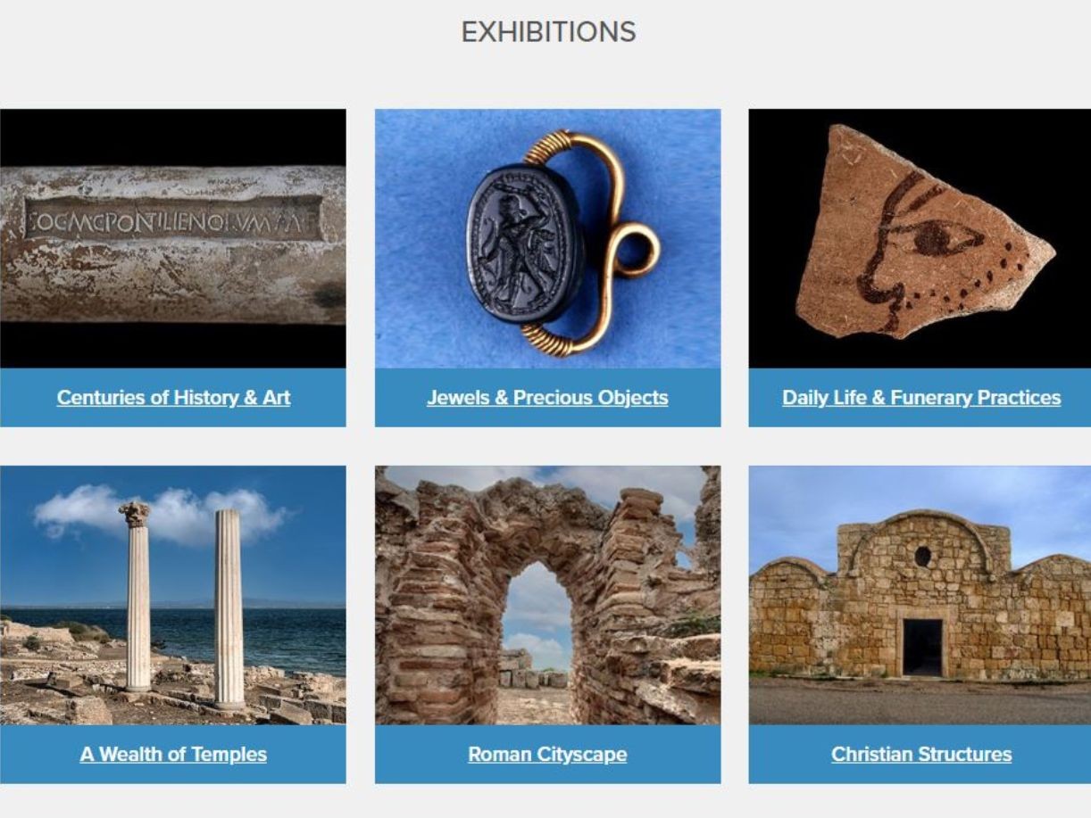 Screenshot the online exhibition
