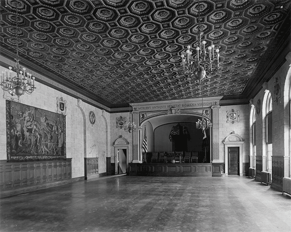 Photograph of the Teatro in the Casa Italiana.