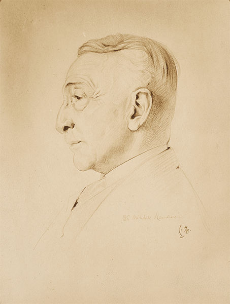 William Mitchell Kendall, The Miriam and Ira D. Wallach Division of Art, Prints and Photographs: Print Collection, The New York Public Library. Portrait sketch of William Mitchell Kendall, the architect of the Casa Italiana.