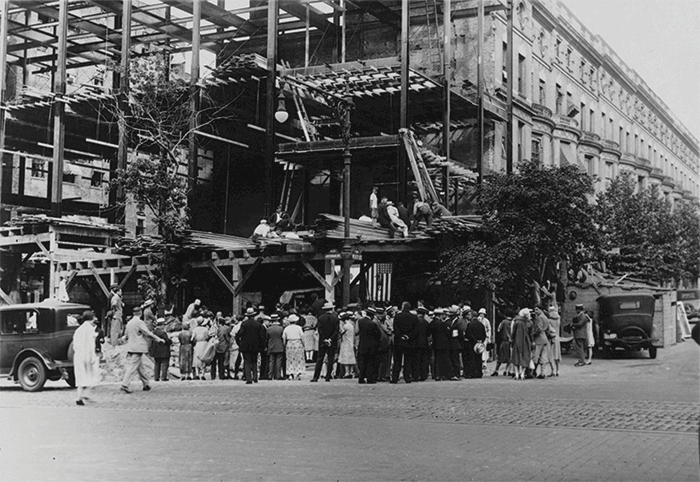 Photograph, Historical Photograph Collection (1855–2012), Columbia University in the City of New York Photograph of the cornerstone ceremony from a distance.