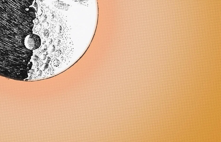 half moon drawing