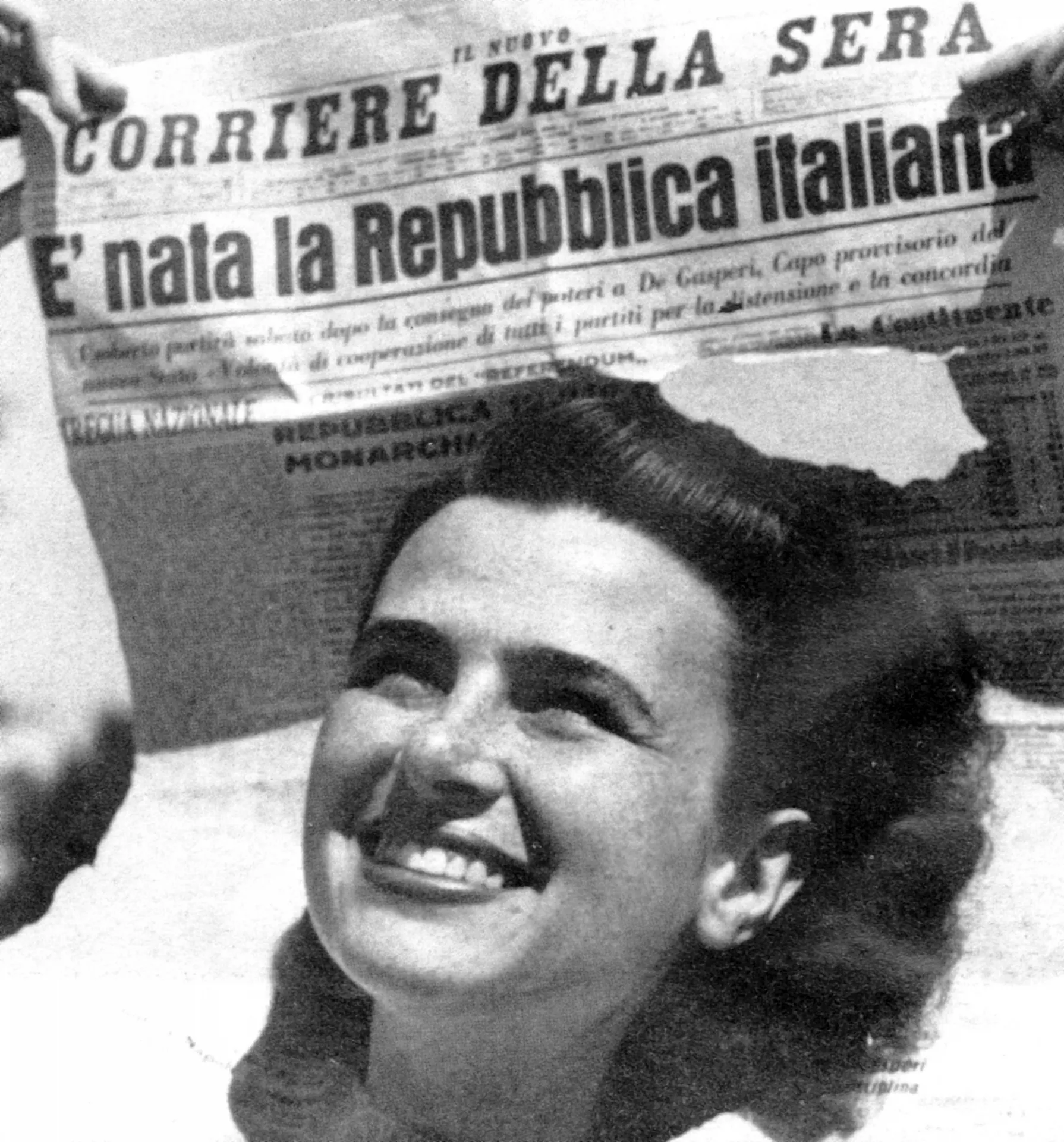 newspaper photo holding newspaper