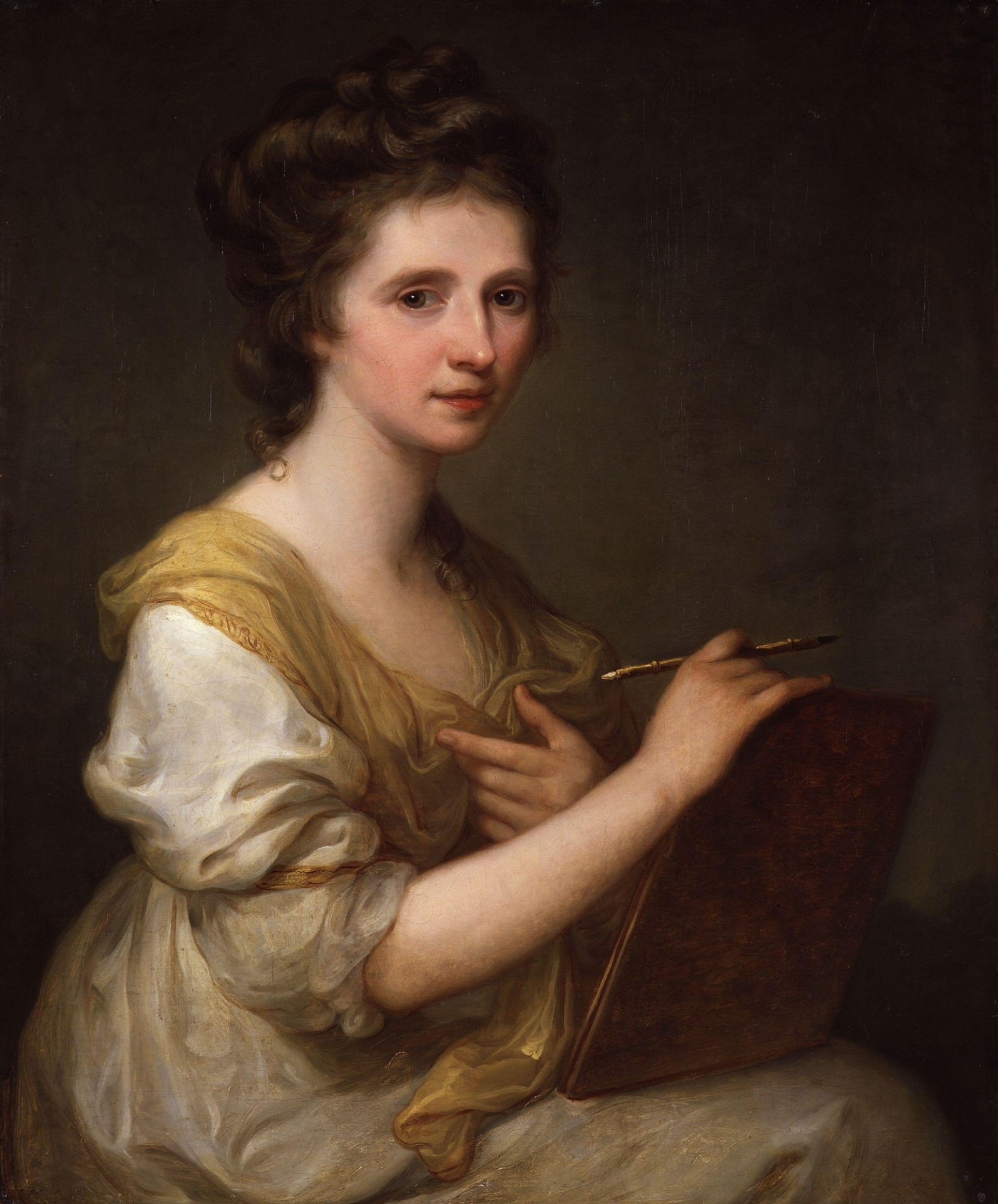 self-portrait of Angelica Kauffman