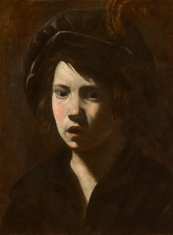 Master of the Open-Mouthed Boys, active 1620–40, Head of a Boy, ca. 1620–25, oil on canvas, 38.9 x 28.9 cm. Wadsworth Atheneum Museum of Art, Hartford, CT. The Ella Gallup Sumner and Mary Catlin Sumner Collection Fund
