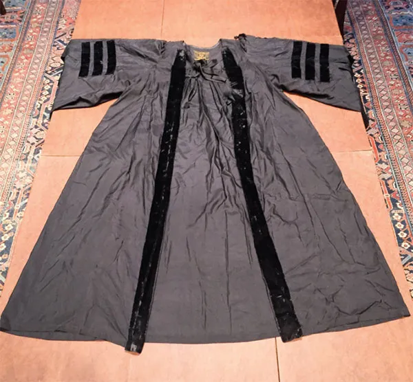 The formal ceremonial gown worn by Lorenzo Da Ponte, 19th century.