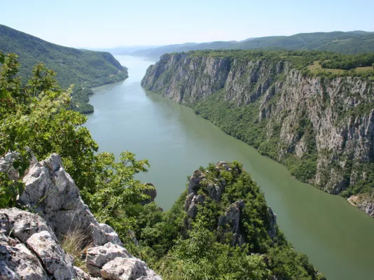 river through a valley
