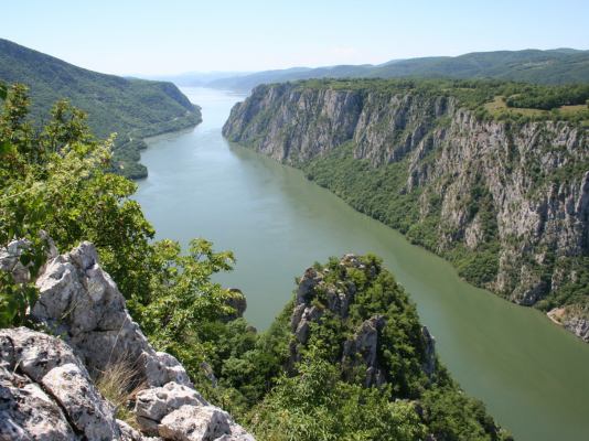 river through a valley