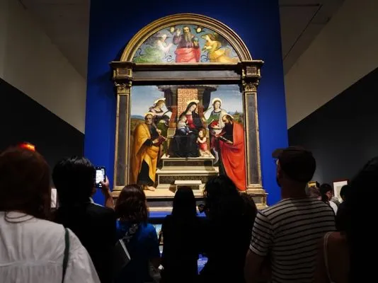 Installation view of Raphael: Sublime Poetry, which was on view March 29–June 28, 2026, at The Metropolitan Museum of Art. Photo by Rebecca Schear.
