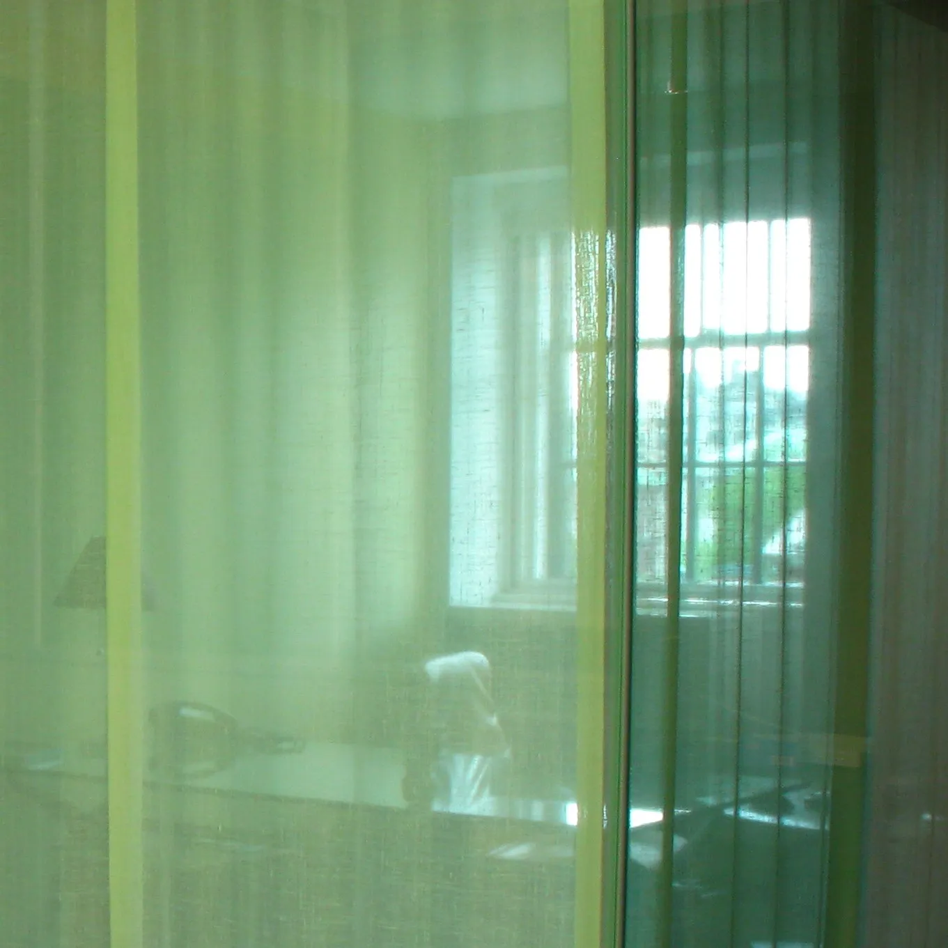 office through curtains