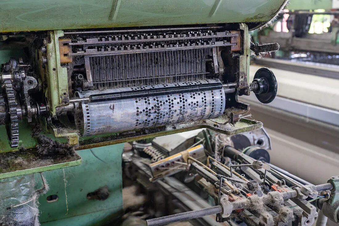 Jacquard loom punch card