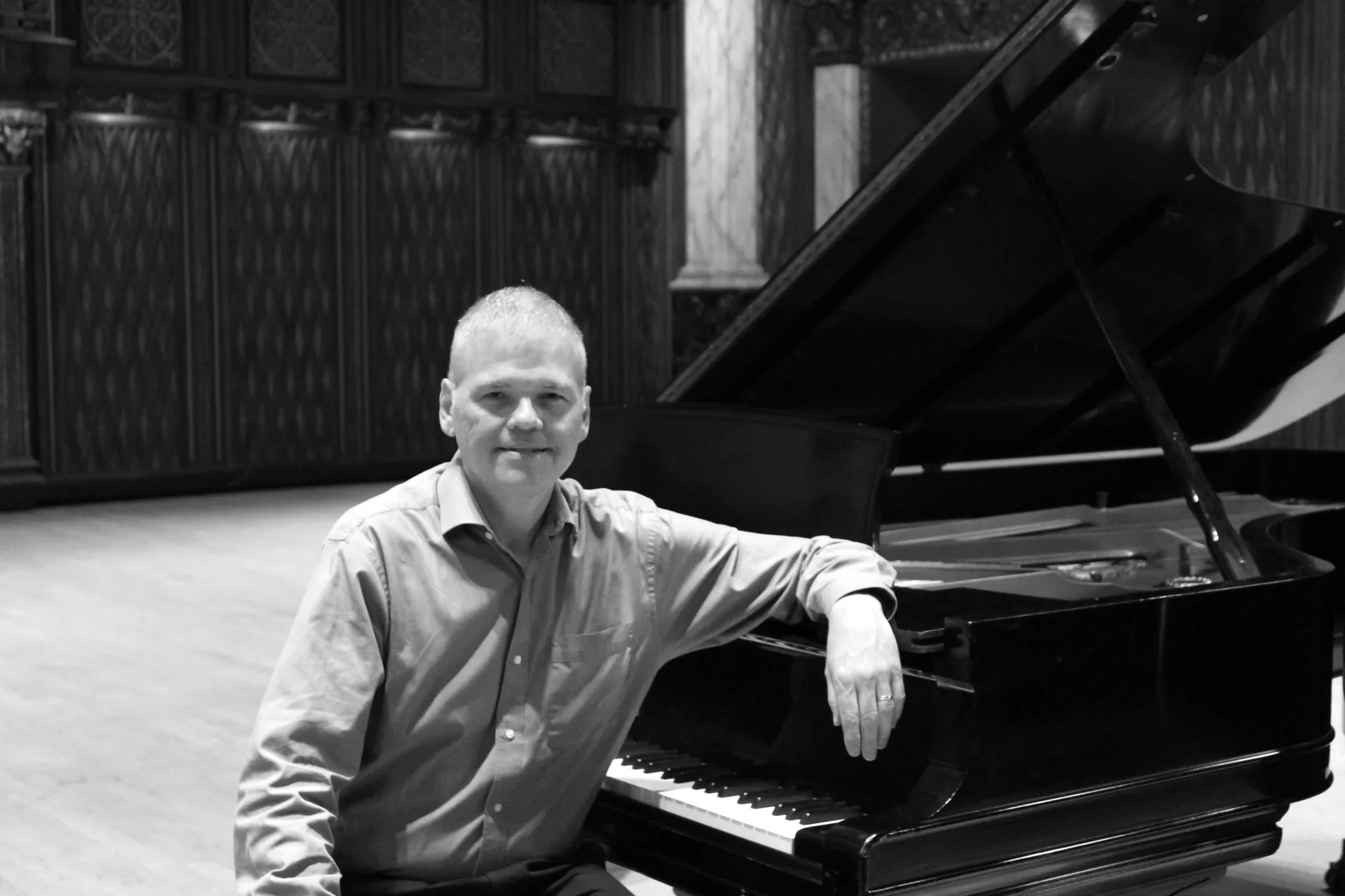 Marc Peloquin at the piano