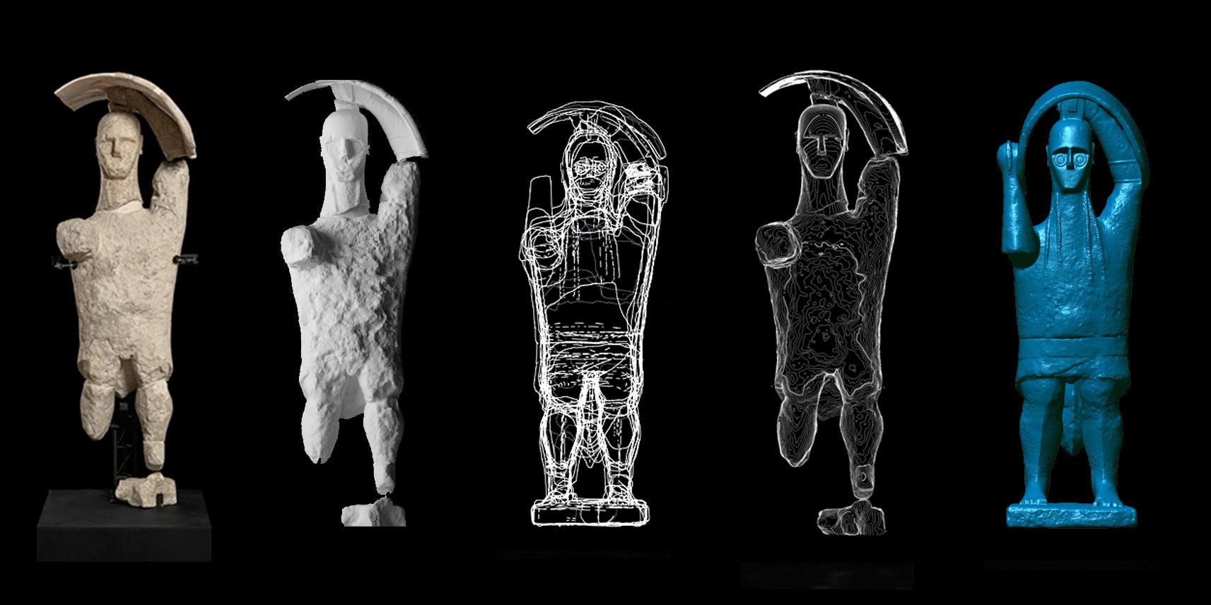5 statues in restoration