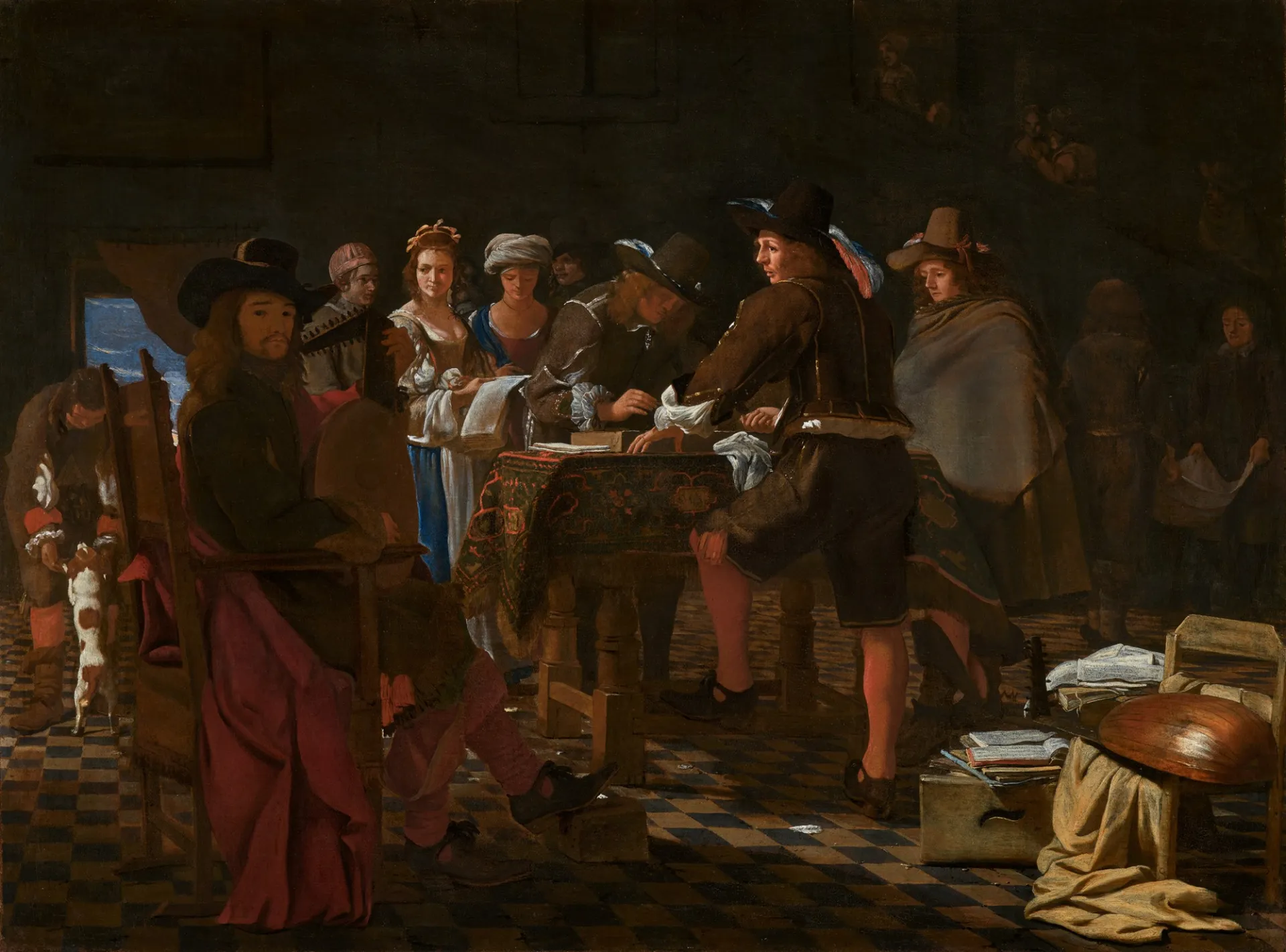 Michael Sweerts, A Game of Backgammon, ca. 1646-54, oil on canvas, 75 x 100 cm. Image courtesy of Nicholas Hall